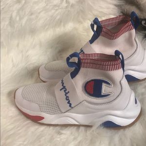 Champion Red White and Blue Rally Sneakers